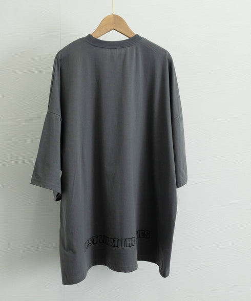 ロゴTシャツ ゆったり プルオーバー夏服 ロングtシャツ オーバーサイズ 英文字ロゴ 半袖Tシャツ 着やせ カットソー ビッグtシャツ大人カジュアル クルーネック 89EKDZ-003